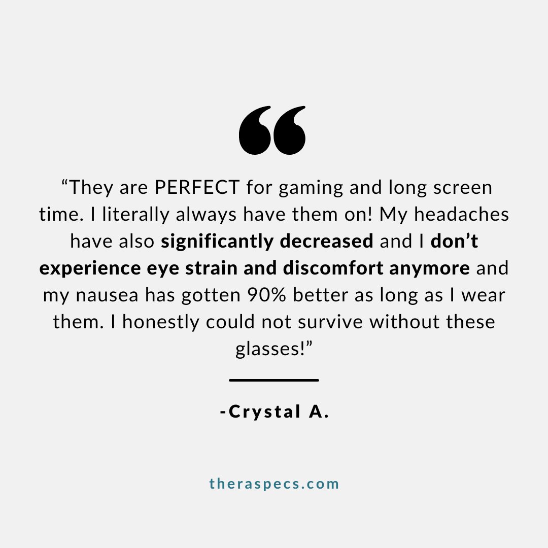 Yes, you can wear TheraSpecs while gaming 🤓 🎮
