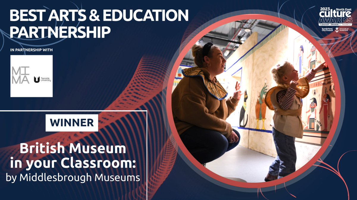 HOLD Event Management (@holdeventmgt) on Twitter photo Best Arts & Education Partnership next, partnered by <a href="/mimauseful/">Middlesbrough Institute of Modern Art</a>:
- British Museum in your Classroom <a href="/MbroCouncil/">MiddlesbroughCouncil</a>
- STAR <a href="/Tinarts/">TIN Arts</a>
- Town Moor Hoppings School <a href="/NewcastleCC/">Newcastle City Council</a>, <a href="/GNM_Hancock/">Great North Museum: Hancock</a> & partners
The winner: British Museum in your Classroom. Congrats!
#NECultureAwards Best Arts & Education Partnership next, partnered by <a href="/mimauseful/">Middlesbrough Institute of Modern Art</a>:
- British Museum in your Classroom <a href="/MbroCouncil/">MiddlesbroughCouncil</a>
- STAR <a href="/Tinarts/">TIN Arts</a>
- Town Moor Hoppings School <a href="/NewcastleCC/">Newcastle City Council</a>, <a href="/GNM_Hancock/">Great North Museum: Hancock</a> & partners
The winner: British Museum in your Classroom. Congrats!
#NECultureAwards