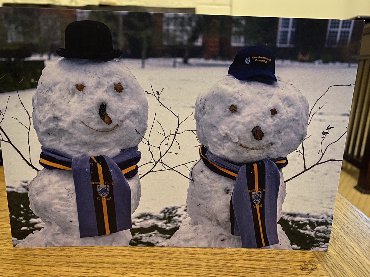 Love my Christmas card from @Newnham_College and @alisonroseNC - every year whilst I was Development Director the Card was a challenge - you’ve smashed it this year - congratulations to the talented #hannahjones for such a fun photograph
