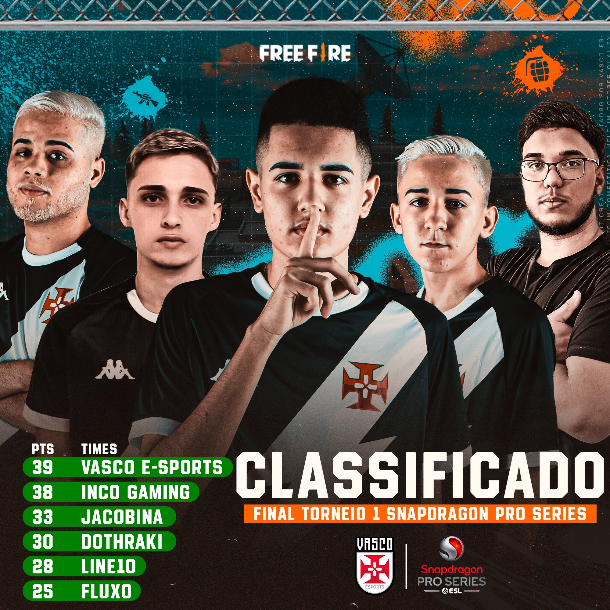 E-Sports: Equipes que participarão do 1° Torneio Vasco de Free Fire estão  definidas