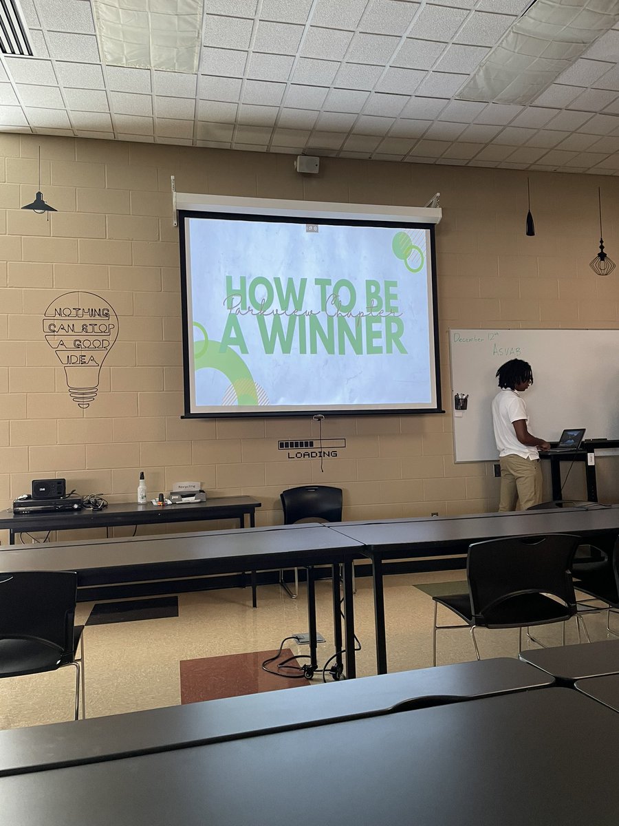 A couple of our guys got the opportunity to present to staff today for some extra professional development for teachers. The topic was “How to be a winner.” 

GREAT JOB ZO, Hampton, <a href="/JohnsonJamile7/">Jamile Johnson</a> and <a href="/TJHill2024/">TJ</a>