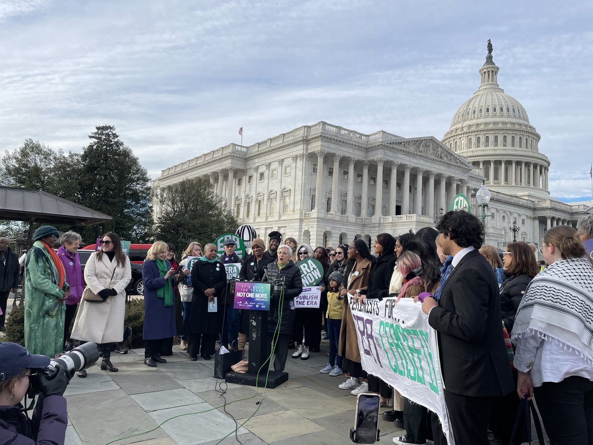 .<a href="/elliesmeal/">Ellie Smeal</a>, President of <a href="/FemMajority/">Feminist Majority</a>: “It’s time to publish the #ERA. It’s been ratified by the states — the time is now!” bit.ly/3RFqBDD #ERA100 #ERANow #ERACoalition @eracoalition