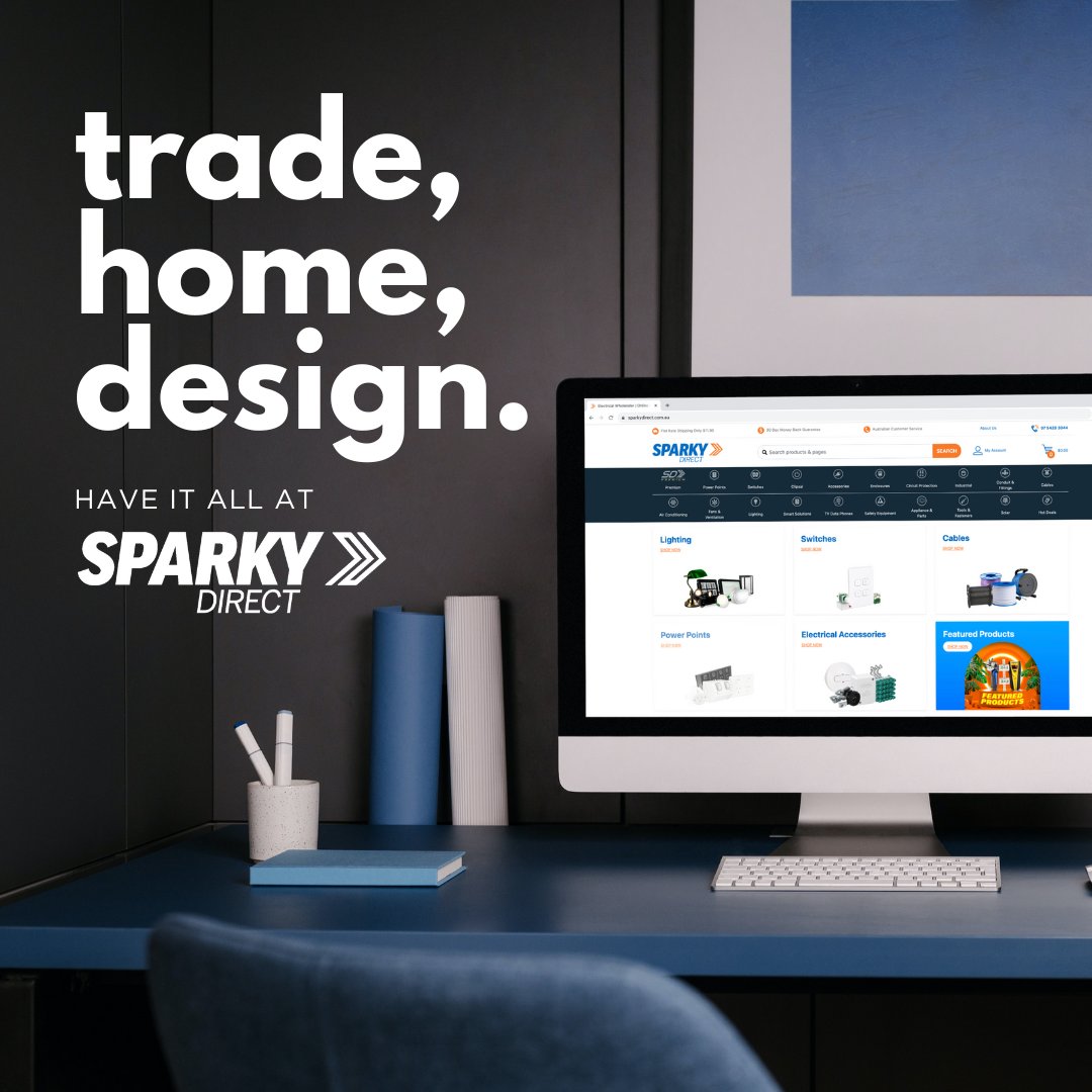 Sparkydirect's tweet image. Sparky Direct offers a variety of products for trade, home, and design, conveniently in one location. We&apos;re a trusted choice for many Australians, dedicated to delivering exceptional customer service and top-notch products. 🔥📦
.
#sparkydirect #Tools #tradie #shop