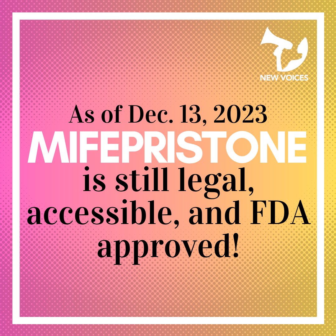 The U.S. Supreme Court has agreed to hear a case that deals with the legality of medication abortion drug Mifepristone. Note, all SCOTUS has done is AGREED to hear the case. As of right now, Mifepristone remains legal and FDA-approved, as it has for more than 20 years.