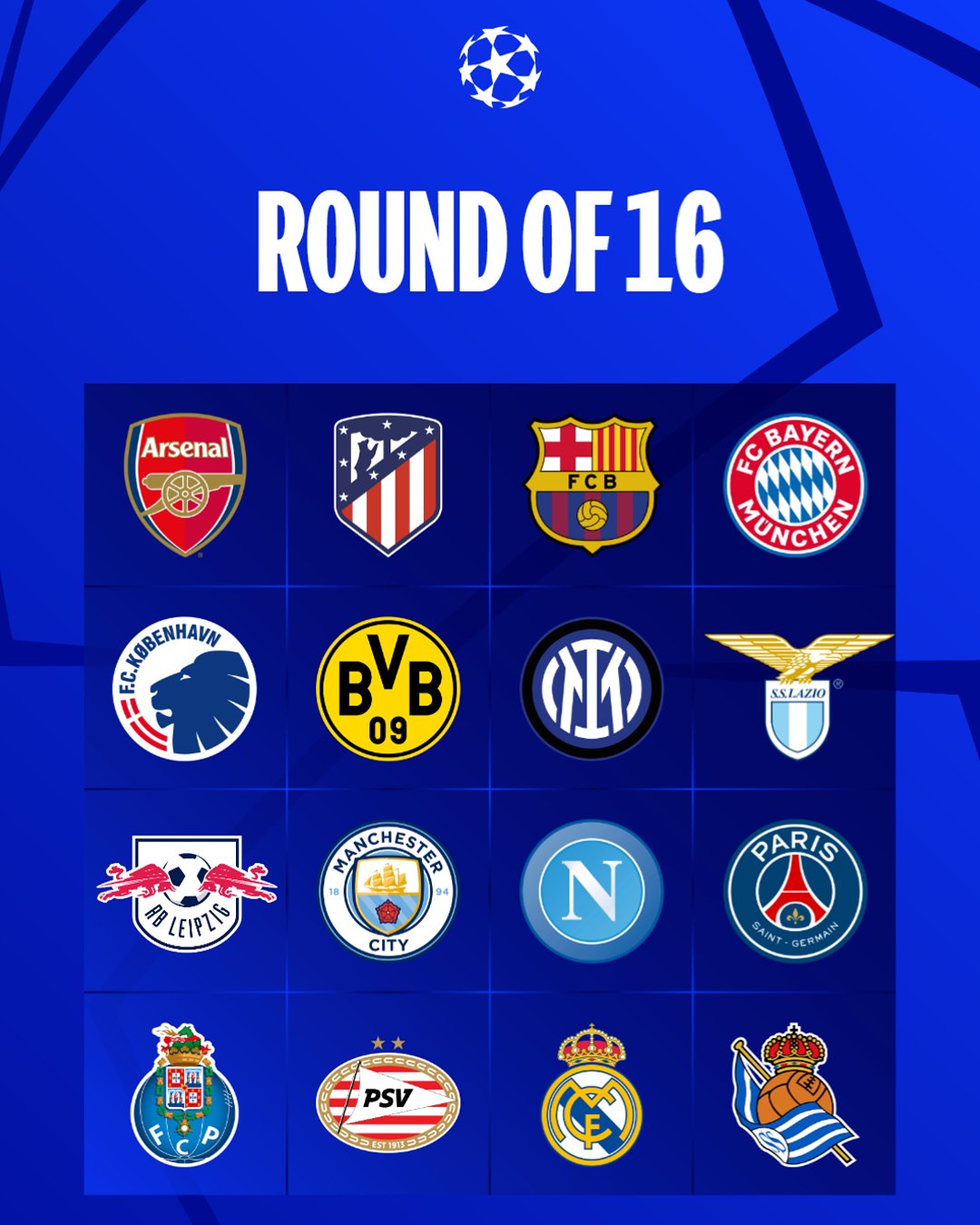 Champions League round of 16 venues confirmed, UEFA Champions League