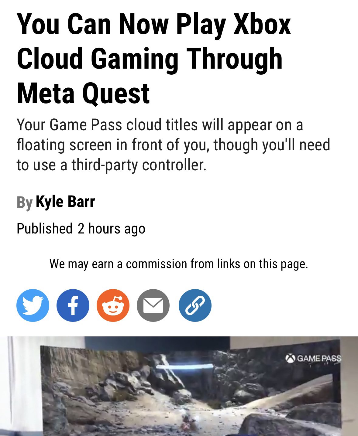 How To Play Xbox Cloud Games On The Meta Quest 2 Right Now?