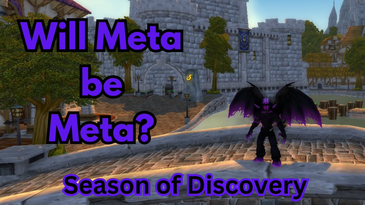 This week is on Tank meta and where locktank falls into that for season of discovery
youtu.be/chNBukmybe4
