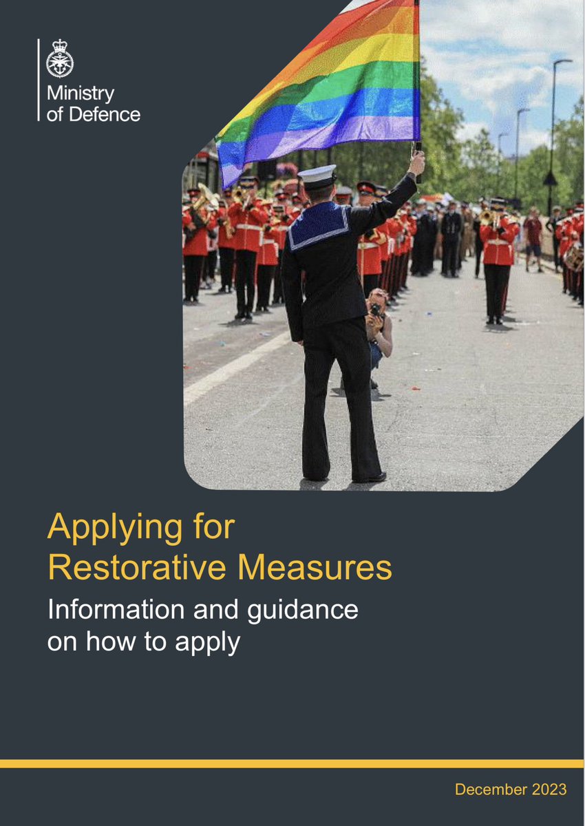 Specific guidance on existing and planned restorative measures for LGBT veterans, can be found at: gov.uk/government/pub… [5/5]