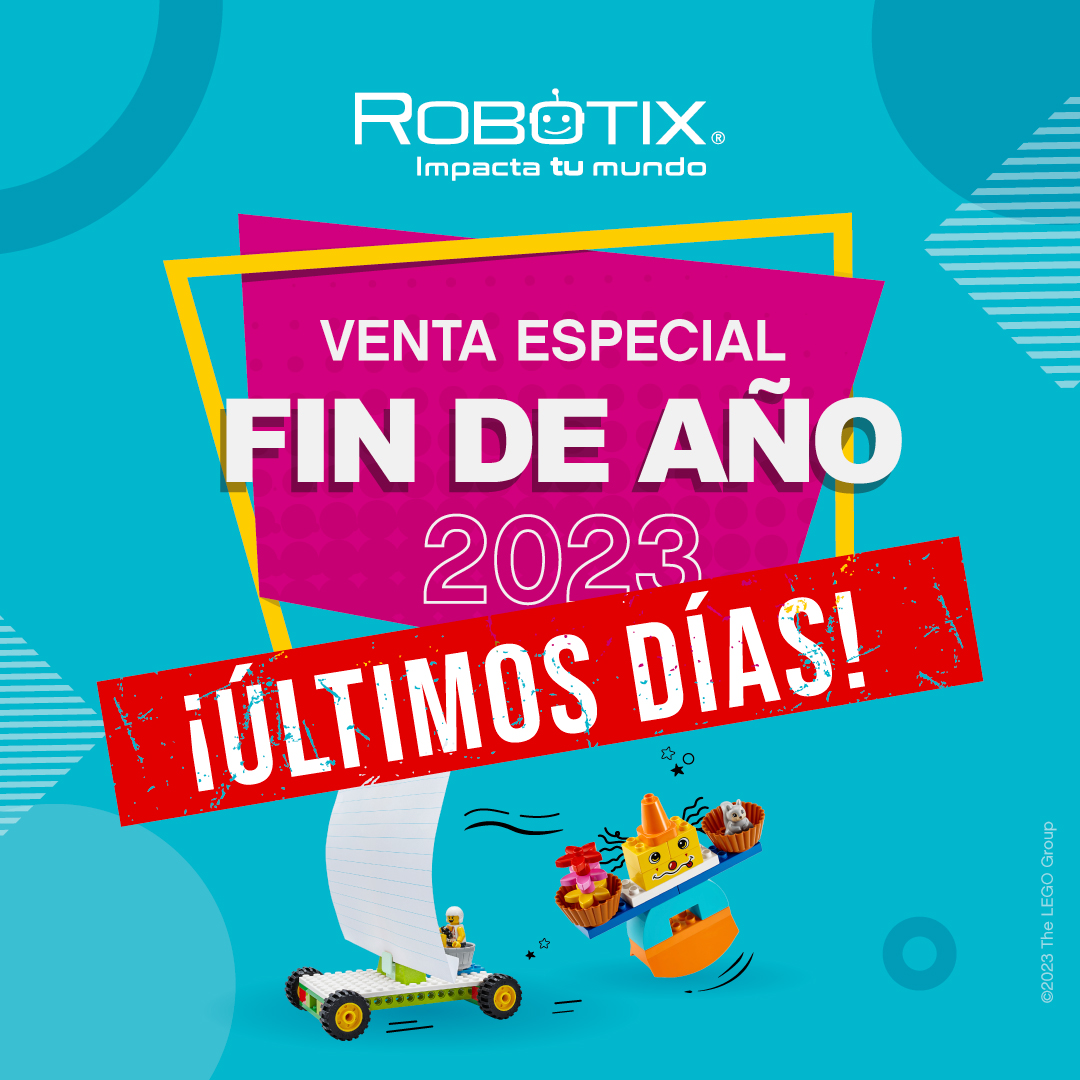 SoyRobotiX's tweet image. ¡No lo olviden! Este viernes 15 de diciembre termina nuestra Venta Especial de Fin de Año.🤩🙌🏼

Aprovechen estos últimos días: bit.ly/40FJCsE 

#STEM #SoyRobotiX #LEGOEducation