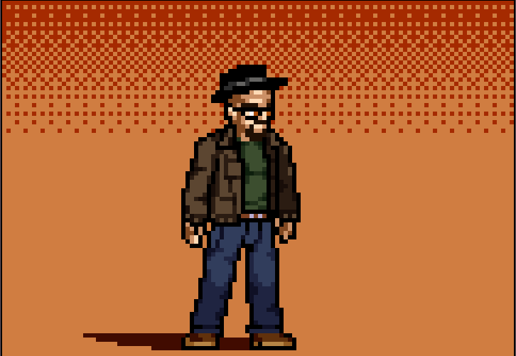 i am the danger !!! here have a Walter White sprite #pixelartist #BreakingBad #pixelart #ドット絵