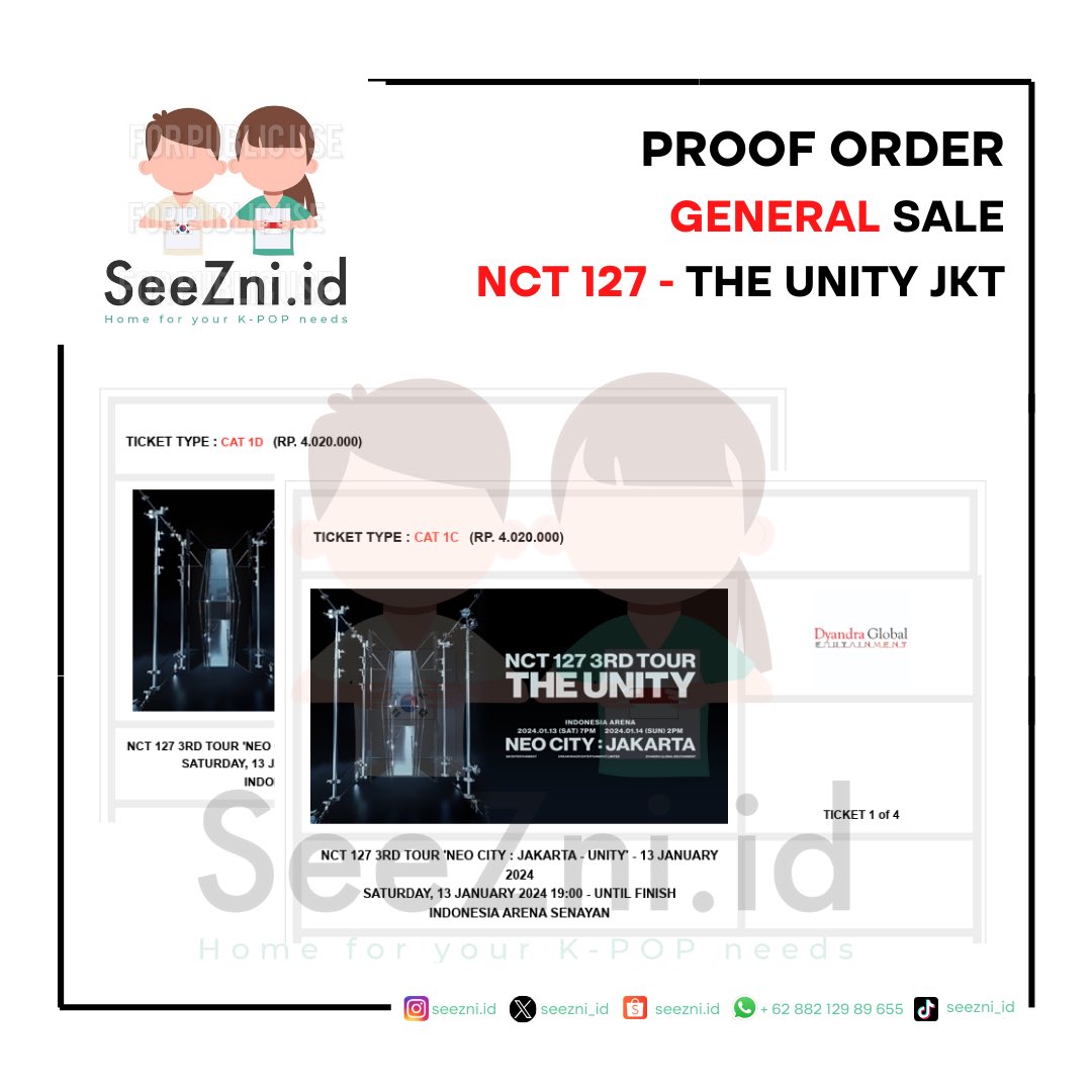 seezni_id's tweet photo. [PROOF ORDER] (1)

NCT 127 - THE UNITY JAKARTA

100%+++ SECURED! 

Thank you for trusting us!

#NCT127_NEOCITY_THE_UNITY #jastiptiketkonser #prooforder https://t.co/FoxH0n37p3