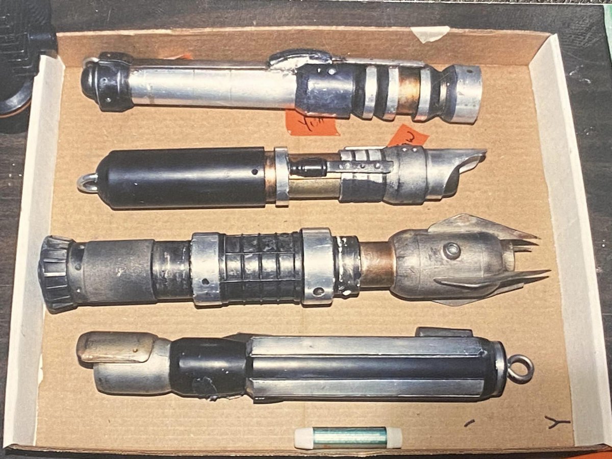 DF21net's tweet photo. A mysterious benefactor recently shared behind the scene photos from Dark Forces 2: Jedi Knight with the cosplay community. 
Never before seen, high detail photos of costumes, lightsabers, and the classic Bryar Pistol.
Kudos to Cindy Telrùnya for acquiring these! https://t.co/g0O7KEQq1w