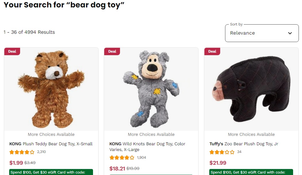 Dogs have chewtoys that resemble bears and is even on their website as such. Cope HARDER