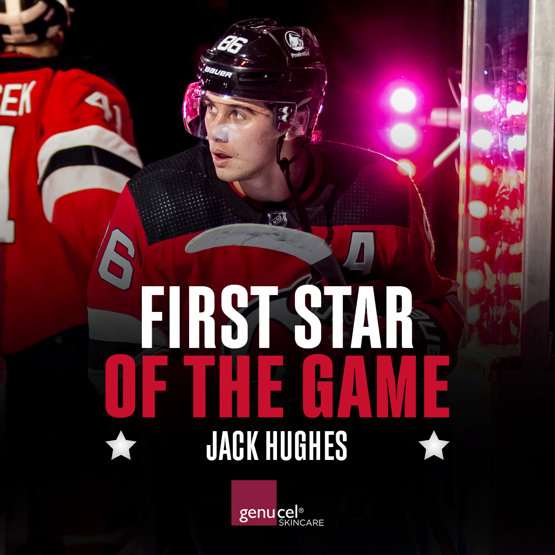 Jack Hughes is him. Like and retweet this for a chance to win an autographed Jack puck from tonight's first star! #NJDevils | @Genucel