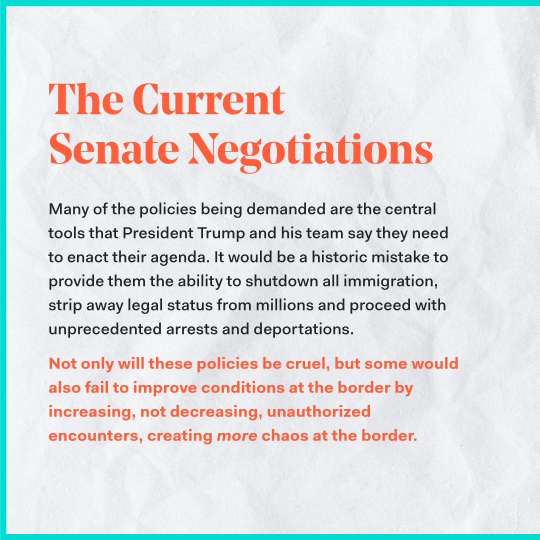 I NEED YOU TO STOP AND READ THIS👇🏼 U.S. Senators (both DEMS AND GOP) are about to give Donald Trump the tools to carry out his mass deportation agenda REPUBLICANS are holding Ukraine aid hostage until their #immigration demands are met DEMS are going along… KEEP READING 👇🏼