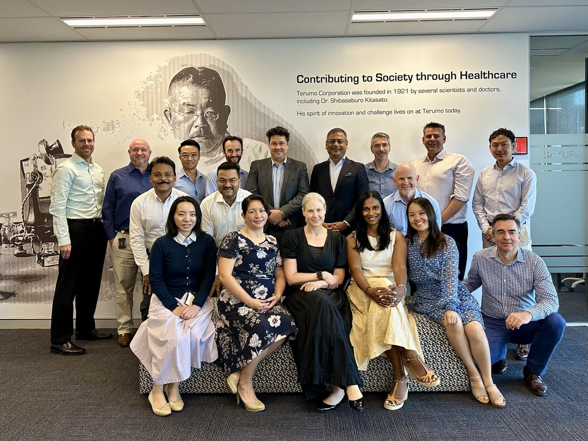 Delighted to join my <a href="/MTPConnect_AUS/">MTPConnect</a> colleague <a href="/duncan_macinnis/">Duncan</a> for great discussions with the Asia Pac and Aust/NZ leadership teams of <a href="/terumo_jp/">テルモ株式会社</a>, Japan’s biggest medtech company. Committed to 🇦🇺, collaboration, innovation and medical product manufacturing.