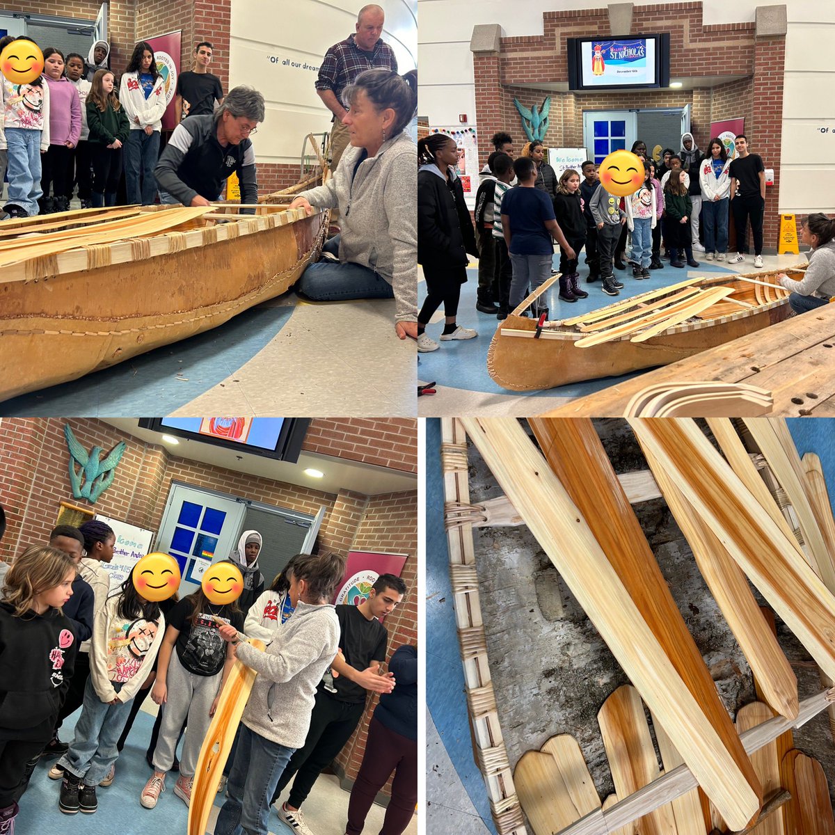 Gr. 4/5 <a href="/StBrAndreOCSB/">St. Brother Andre School</a> were lucky to visit <a href="/LBPearsonOCSB/">Lester B. Pearson Catholic High School</a> to watch a canoe being built! 🛶 Thanks to @LindaRoeOCSB &amp; students - what a cool experience! <a href="/ocsbindigenous/">OCSB Indigenous Ed</a> <a href="/OttCatholicSB/">Ottawa Catholic School Board</a>