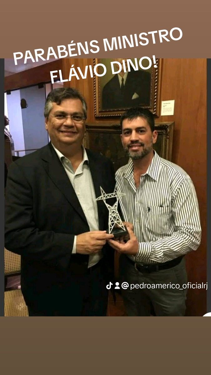 Parabéns Ministro @FlavioDino, o Brasil agradece um homem honrado, num cargo de relevância. Estamos contigo!