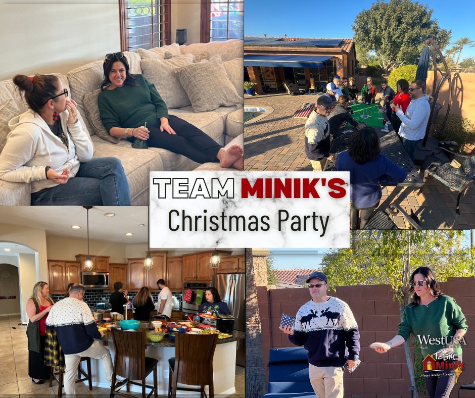 TeamMinik's tweet photo. Spreading holiday cheer at Michelle's house!🎄📷 Team bonding and festive fun at our Christmas party because nothing says 'teamwork' like celebrating the season together!
To learn more about our team, please contact  strategy@teamminik.com https://t.co/v5P28j3jUu
623-294-6058 https://t.co/h0VSQxUsSM