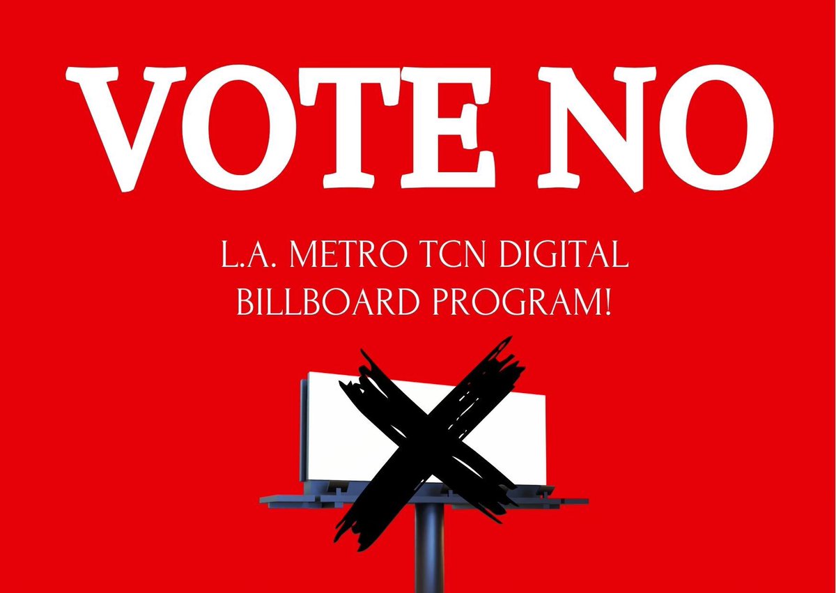 Hey @LACityCouncil - These #DigitalBillboards will force productions OUT of L.A. due to being in key locations of filming. VOTE NO on the @metro #TCN Program and SAVE INDUSTRY JOBS.