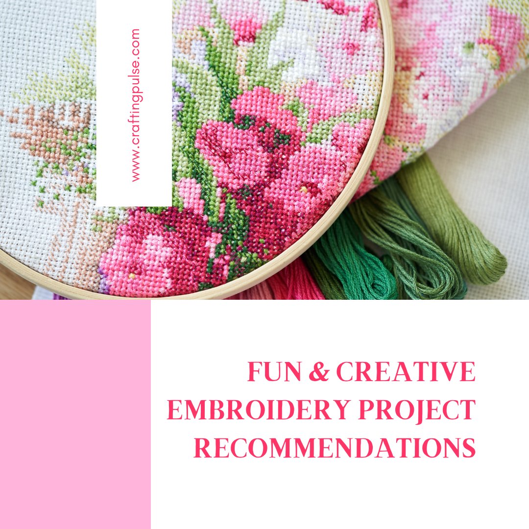 🧵✨ Dive into the world of creative embroidery with our latest blog post! 'Fun & Creative #EmbroideryProject Recommendations' has something for everyone, from cherished memories to wearable fashion. craftingpulse.com/fun-creative-e…