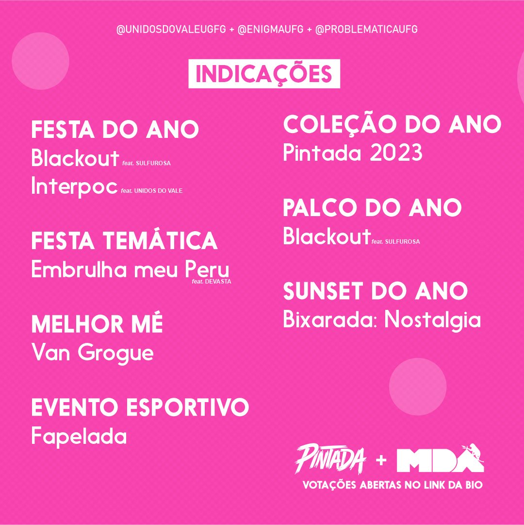 15/12 SEXTA FEIRA NOITE DO BLACKOUT