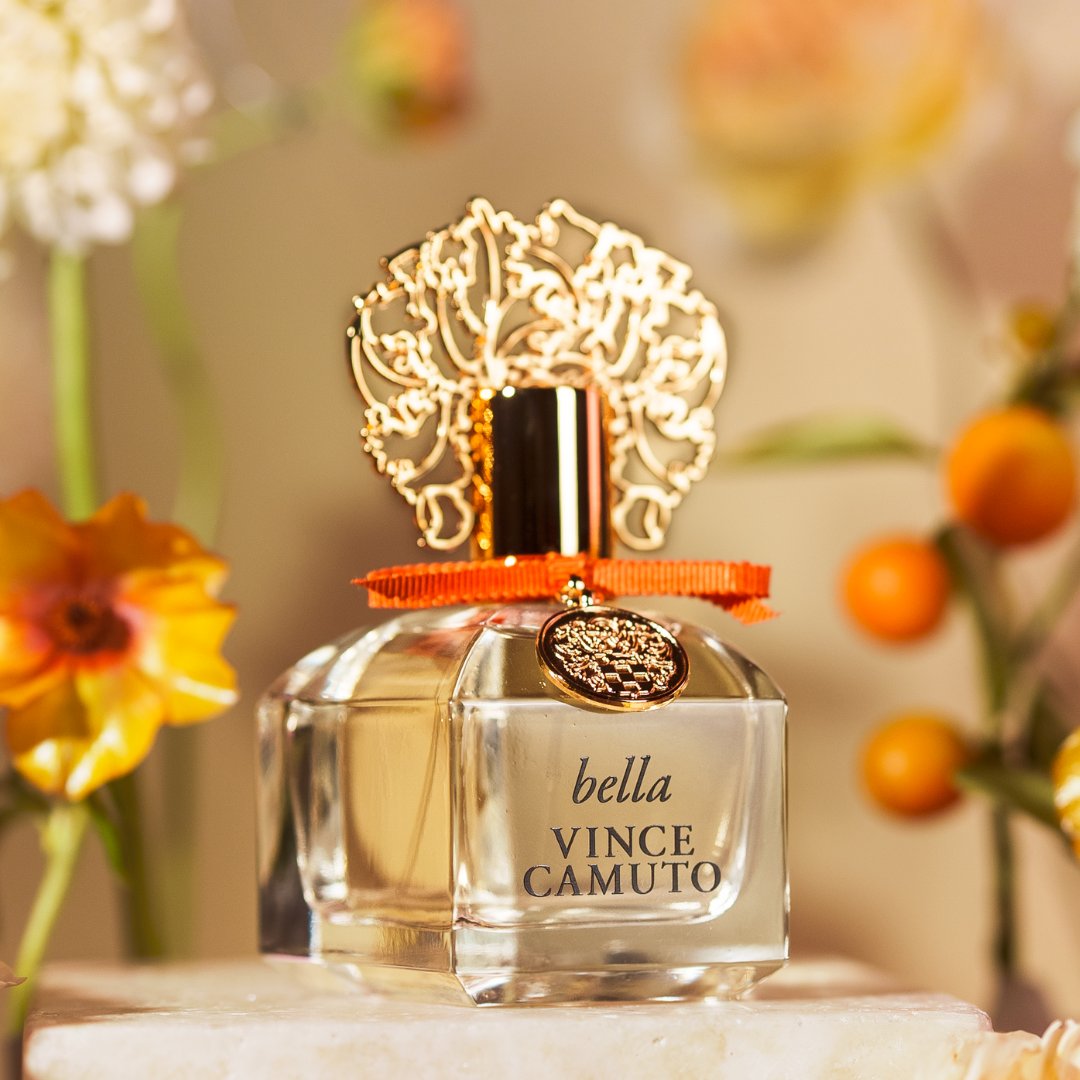 Vince Camuto on X: Immerse yourself in Bella by Vince Camuto. Let top  notes of nectarine blossom, jasmine water, and Italian bergamot whisk you  away, while a base of white amber leaves