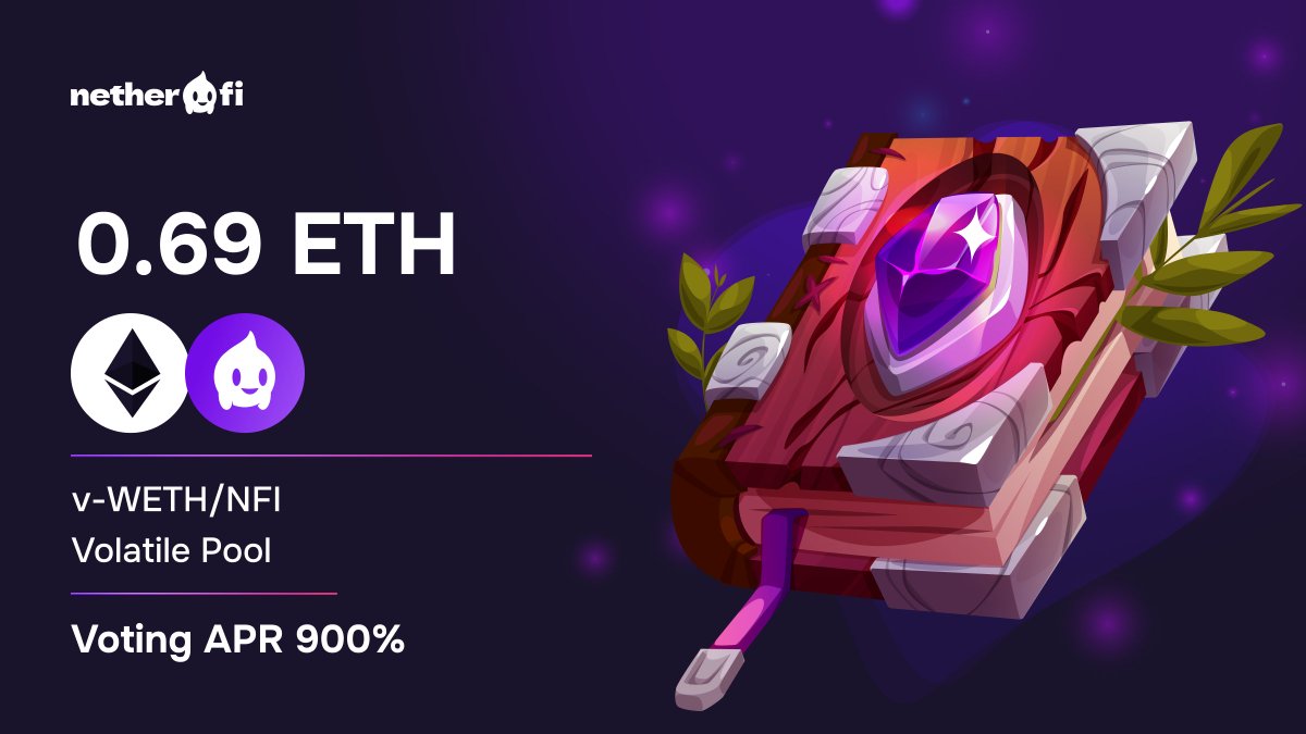 netherlabs_'s tweet image. Early voter catches the worm

We&apos;re starting this #epoch big with a 0.69 #ETH #bribe giving voters 900% #APR 

Vote for $NFI pool 👉  base.equalizer.exchange/vote

#NetherFi #Equalizer #bribewars #ve33 #BuildOnBase