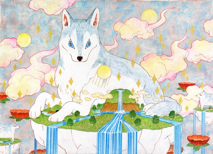 「blue eyes wolf」 illustration images(Latest)
