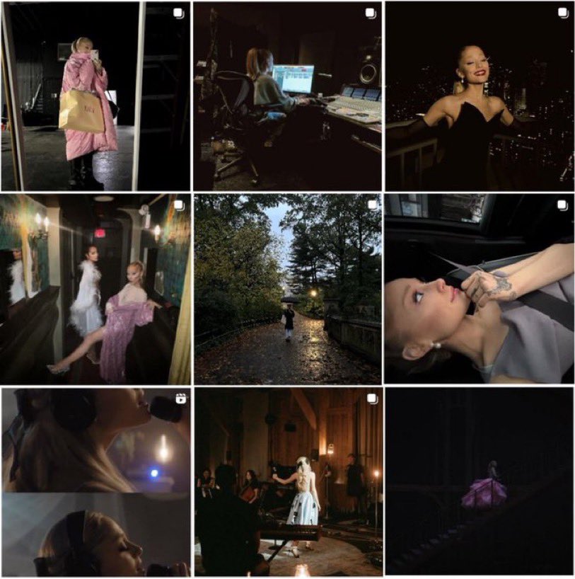ariana’s ig feed would be so pretty without rem beauty promo 😭😭
