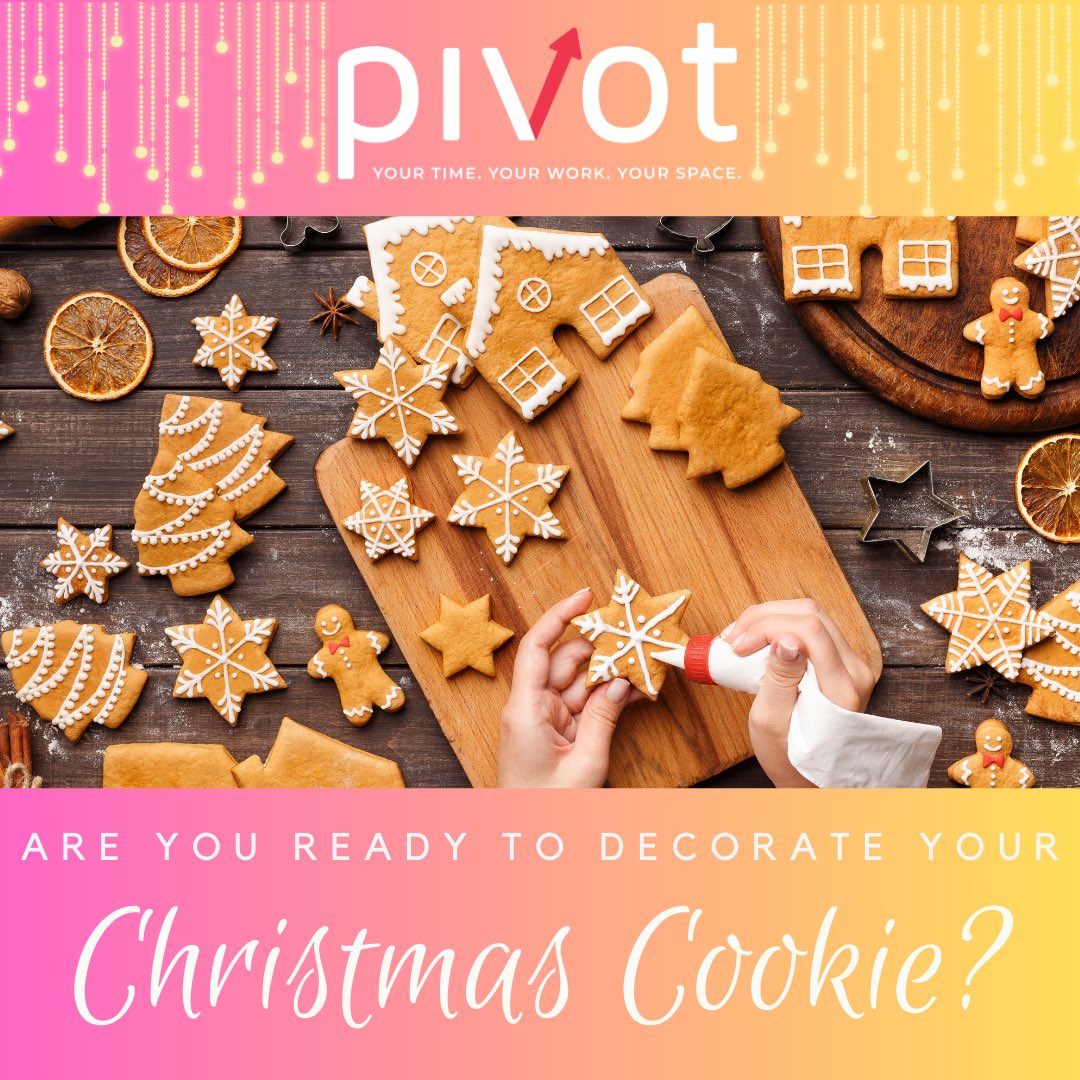 PivotWork's tweet photo. Ready to decorate your cookie and win $100 cash!!!!! 

And not just cookies, we will have great beverage options (alcoholic options included), snacks and some nice Christmas music, 6-8pm at Pivot Catonsville location.
#pivot #HolidayCheer #catonsvillemd https://t.co/v04z1ffTL2