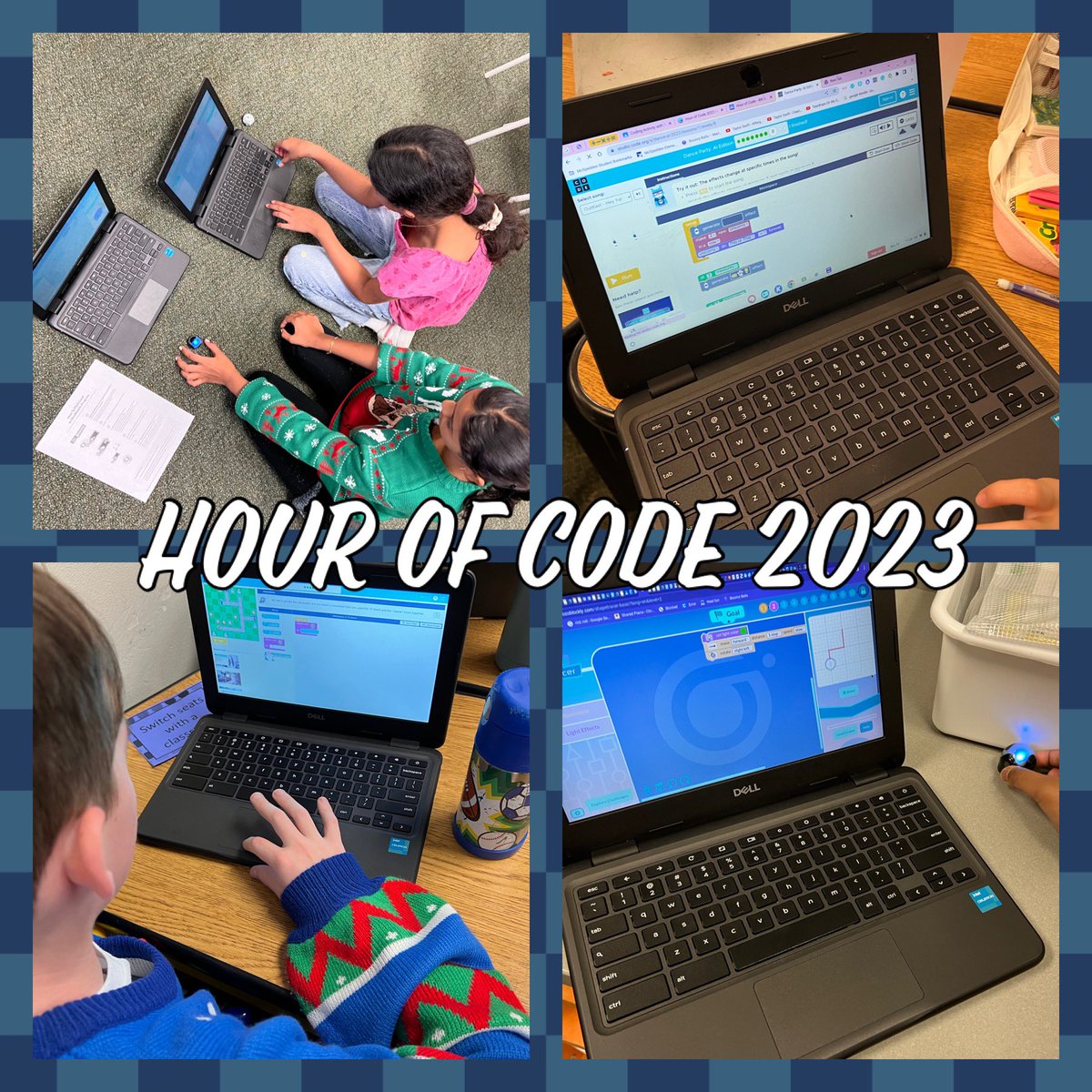 TechieKimHannan's tweet photo. Hour of Code in Ms. Elrod’s 5th grade class! @FriscoISDTech @McSpeddenES #HourOfCode https://t.co/NJun9dXac6