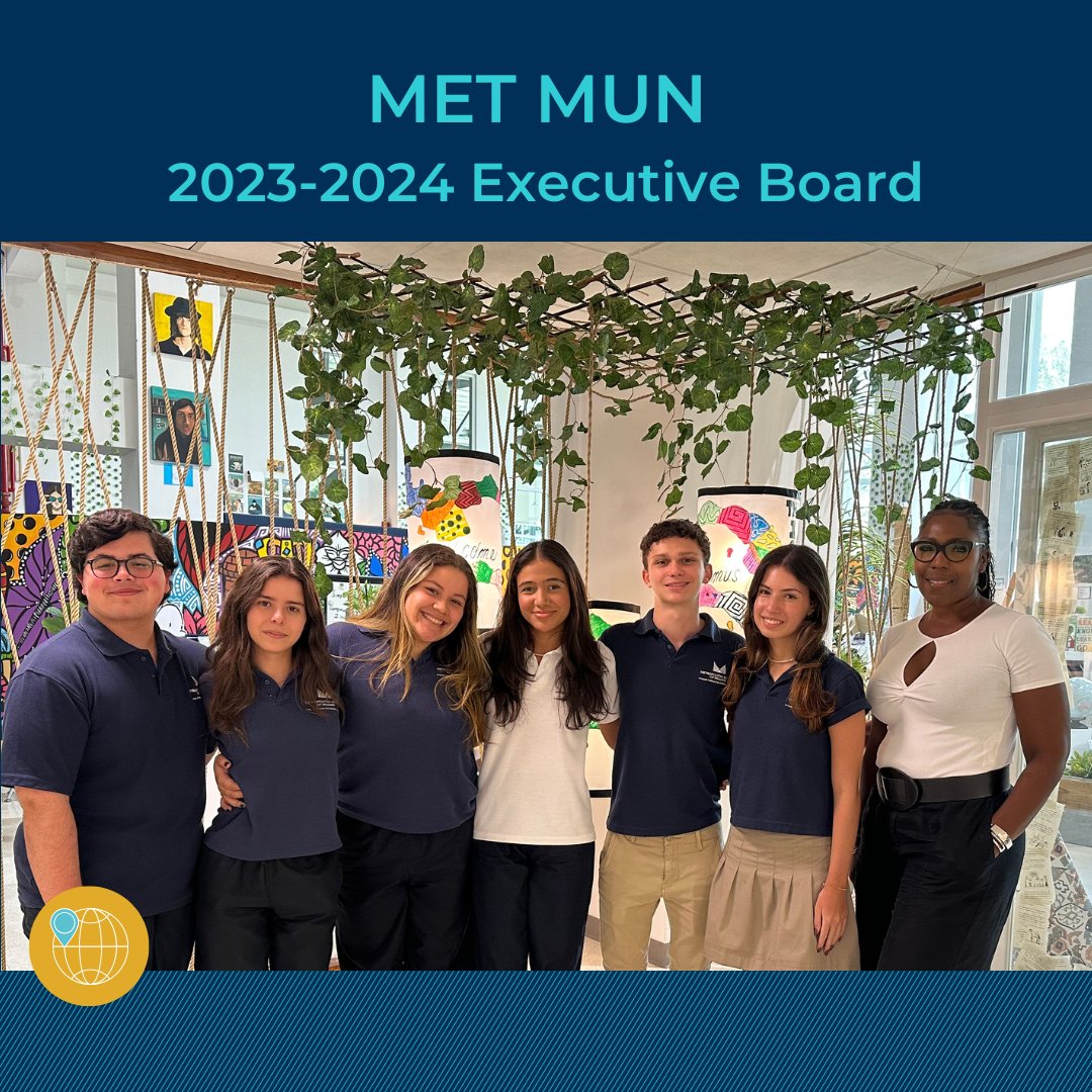 METSchoolPanama's tweet image. Meet our 2023-2024 MET MUN Executive Board!
This year’s executive board & Ms. Tisha Meadows, oversee club activities, the annual METMUN conference, & training for delegates to excel in debate locally & internationally.
#METschoolPanama #CreateYourFuture #NordAngliaEducation