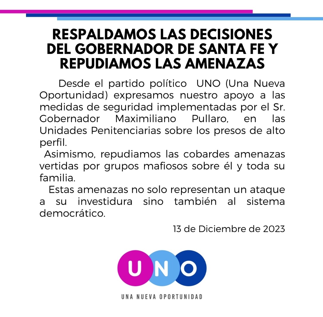 Repudio y Respaldo.
<a href="/maxipullaro/">Maximiliano Pullaro</a> 
<a href="/WalterGhione/">Walter Ghione 💙</a>