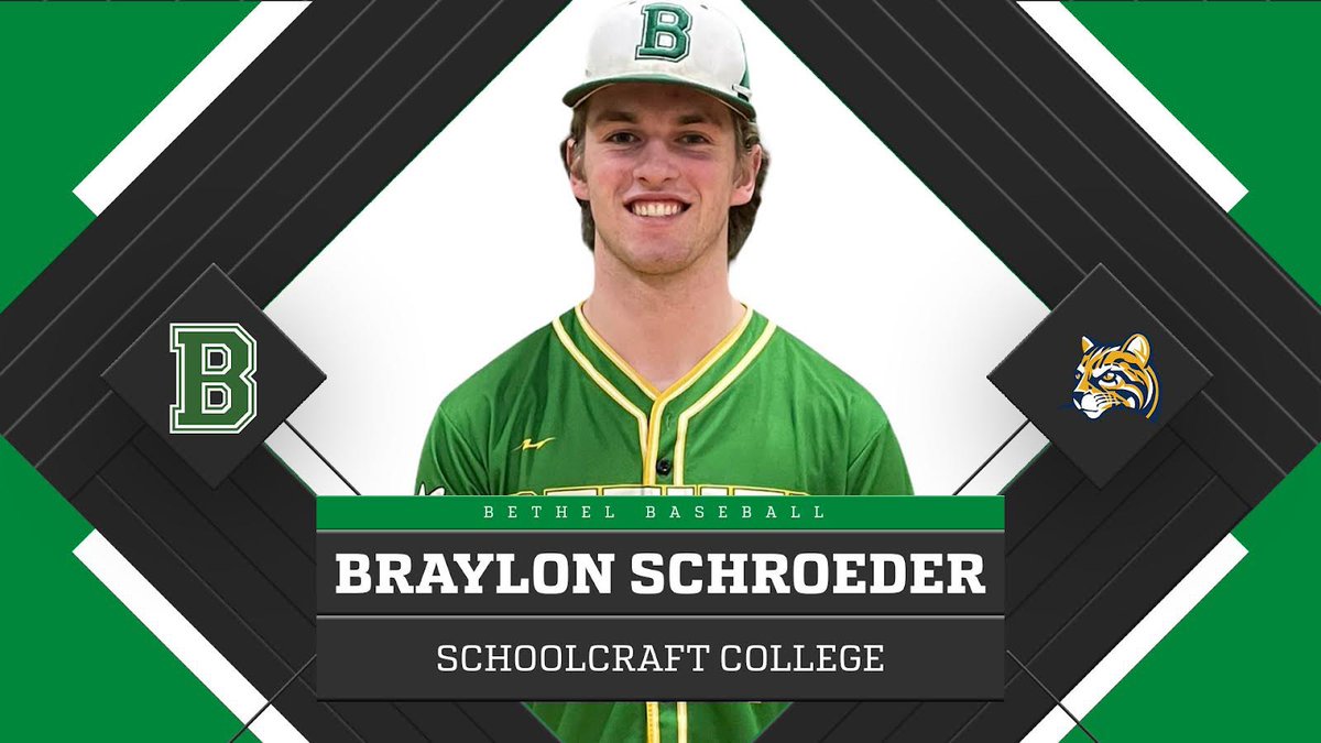 Bethel Athletic Department (@bethelbeesad) on Twitter photo Congratulations to Seniors <a href="/ElijahSchroede8/">Elijah Schroeder</a> and <a href="/BraylonSchroed2/">Braylon Schroeder</a> on signing their NLI on Wednesday to play baseball at Schoolcraft College!
#BeeElite | #BethelPRIDE | #BethelLegacy Congratulations to Seniors <a href="/ElijahSchroede8/">Elijah Schroeder</a> and <a href="/BraylonSchroed2/">Braylon Schroeder</a> on signing their NLI on Wednesday to play baseball at Schoolcraft College!
#BeeElite | #BethelPRIDE | #BethelLegacy