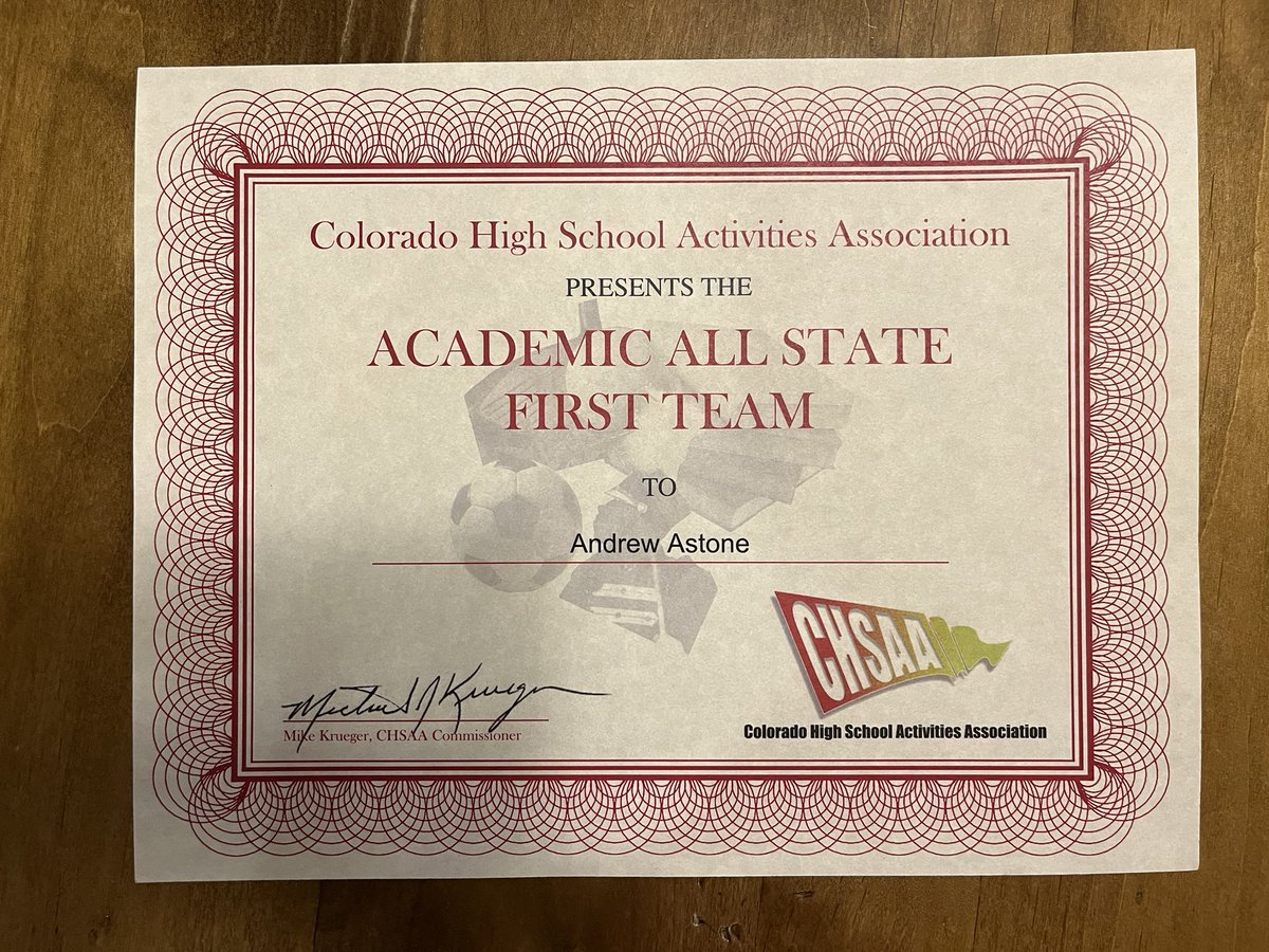 I’m blessed to be named 2nd team All-State and 1st team All-State in academics! Massive thanks to my teammates, especially my unit Banning Low and @JadenZeller_ , @CoachRosholt @Coach_MThompson, and of course my family for all the support. Couldn’t have done it without you guys!