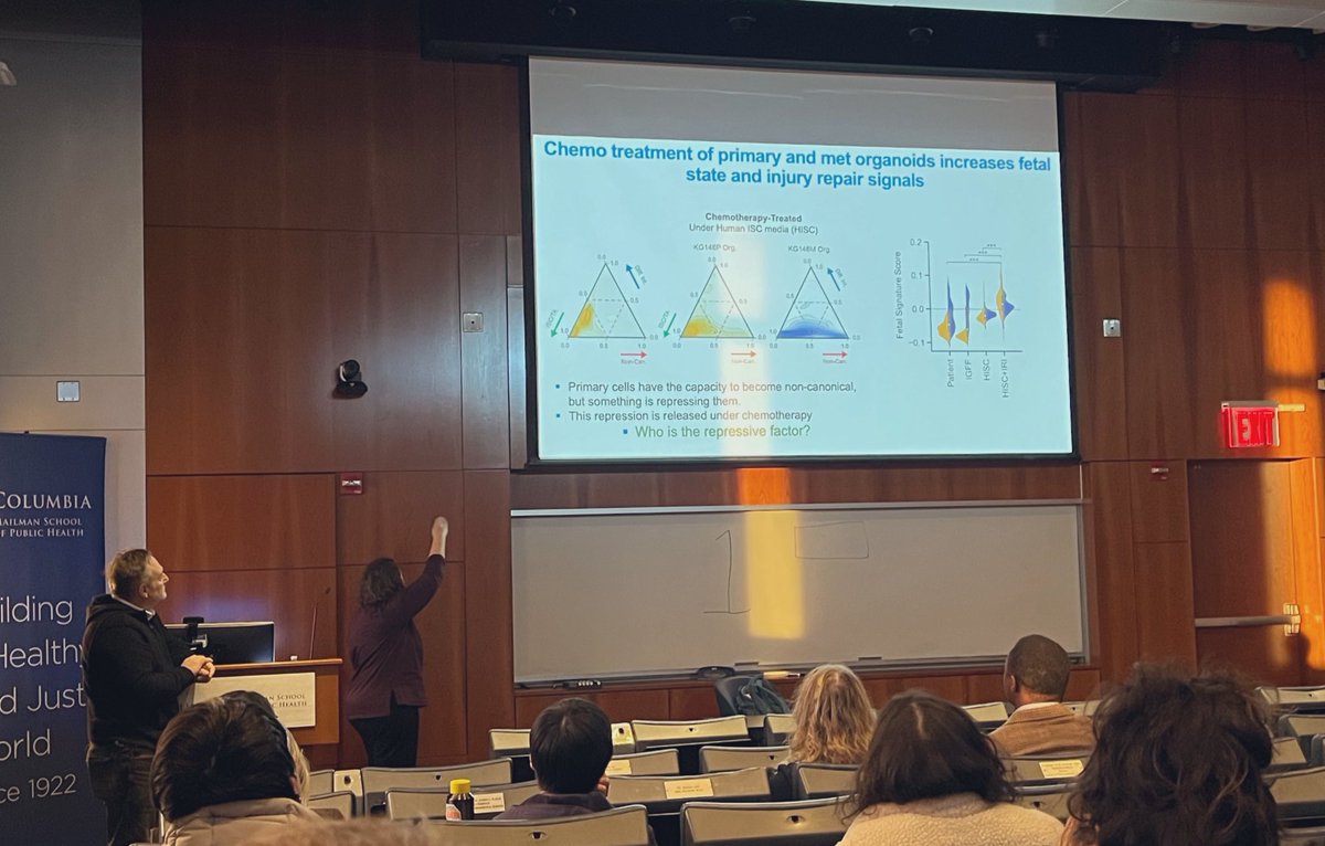 Fantastic lecture by @dana_peer on Plasticity, Gene Programs, and Tumor Progression hosted by the @ColumbiaSysBio ! 🌟 Invaluable insights shared! #ScienceTalks #CancerResearch