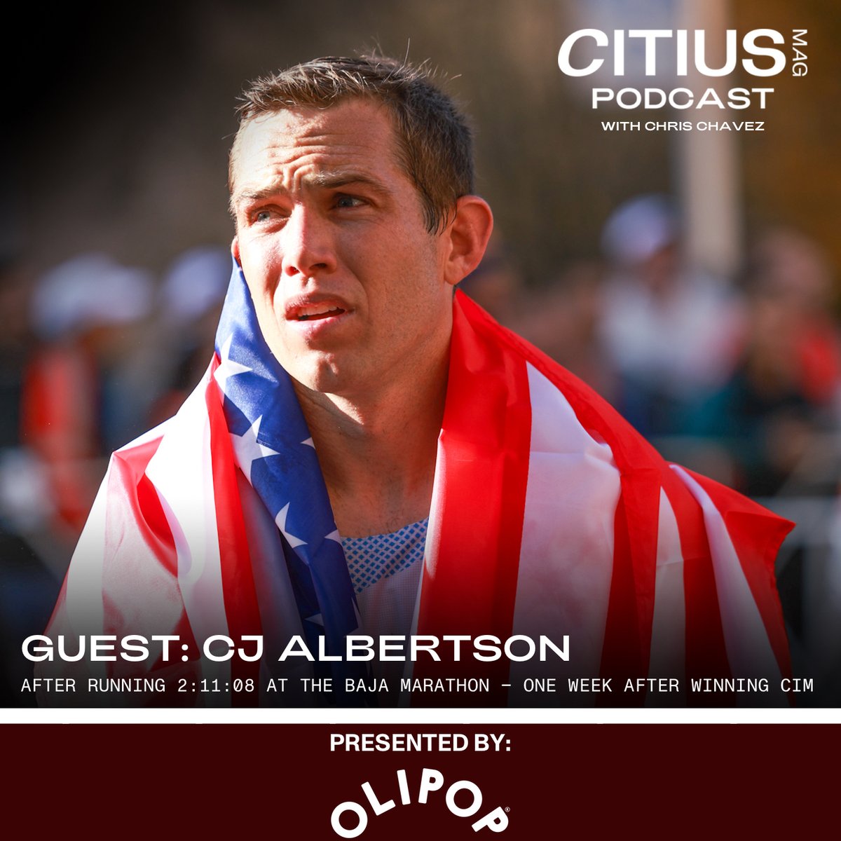 ChrisChavez's tweet image. CJ Albertson back on the CITIUS MAG Podcast after winning the California International Marathon in 2:11:09 on Dec. 3 and then winning the Baja California Marathon in 2:11:08 – just a week later.

Episode out in the morning.

Subscribe and don&apos;t miss it in your feed ⤵️
🎧 APPLE…
