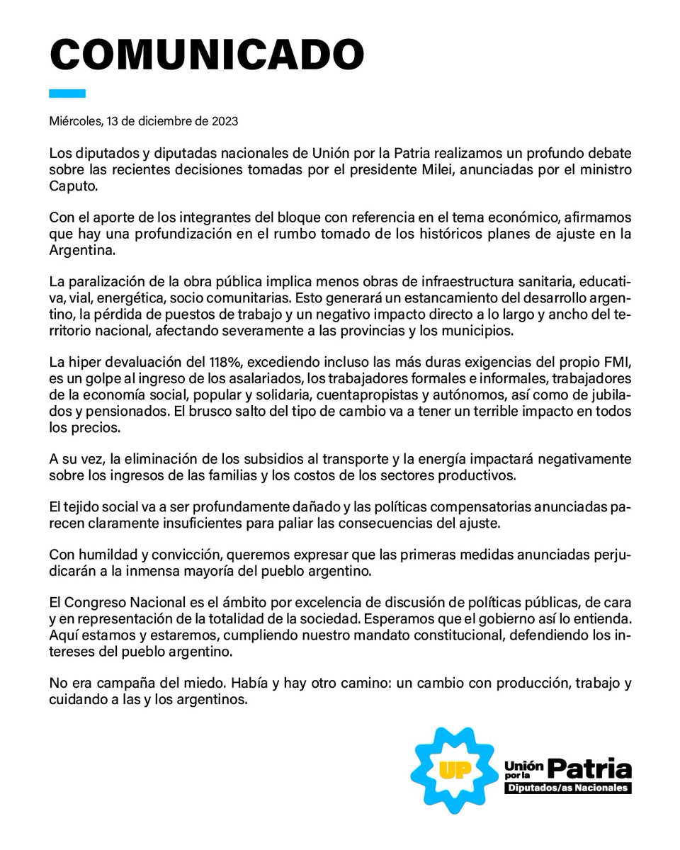 📄 • #Comunicado