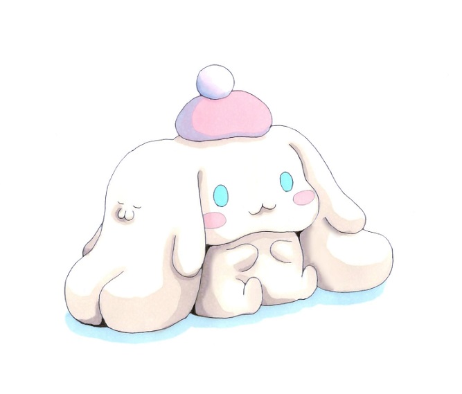 cinnamoroll no humans pokemon (creature) white background :3 simple background blush stickers hat  illustration images