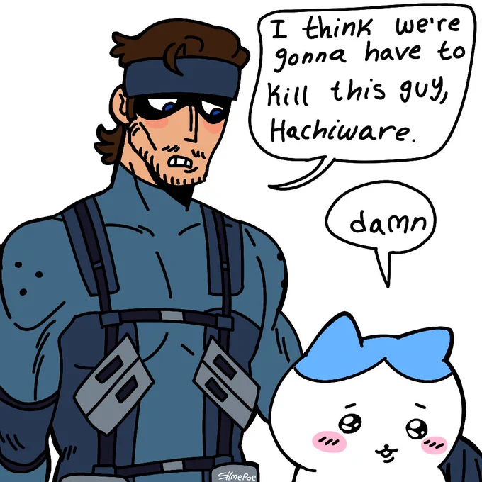 I did it. Much love to hachiware and solid snake ...