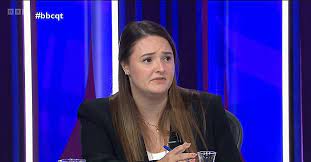 So called journalist Kate Andrews from Tufton Street is on Question Time, a Far Right, IEA deputy director.

She supports abolishing the NHS, denying climate change, and is funded by the tobacco industry.

So alot like most guests on #bbcqt.