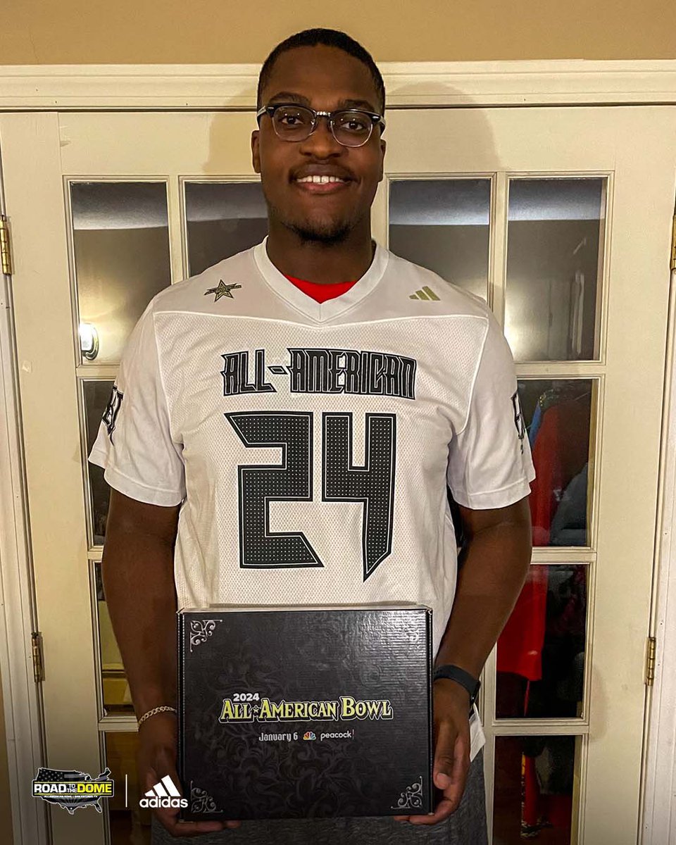 Welcome ⭐️⭐️⭐️⭐️ Guerby Lambert (@GuerbyLambert) to the 2024 All-American Bowl @NBCSports #GoIrish ☘️ #AABCO2ON4TION 👑 🌹 🏈 #AllAmericanBowl 🇺🇸 @adidasFballUS