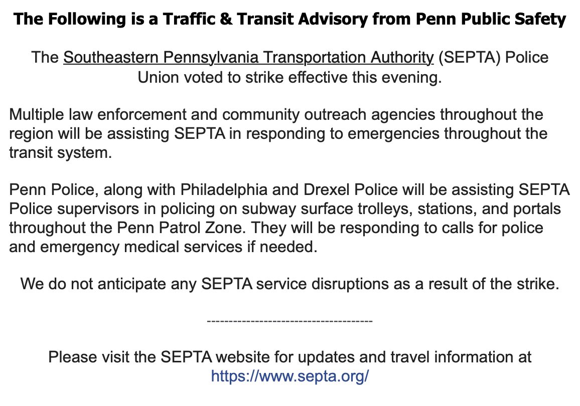 Penn Public Safety to Conduct UPenn Alert Drill