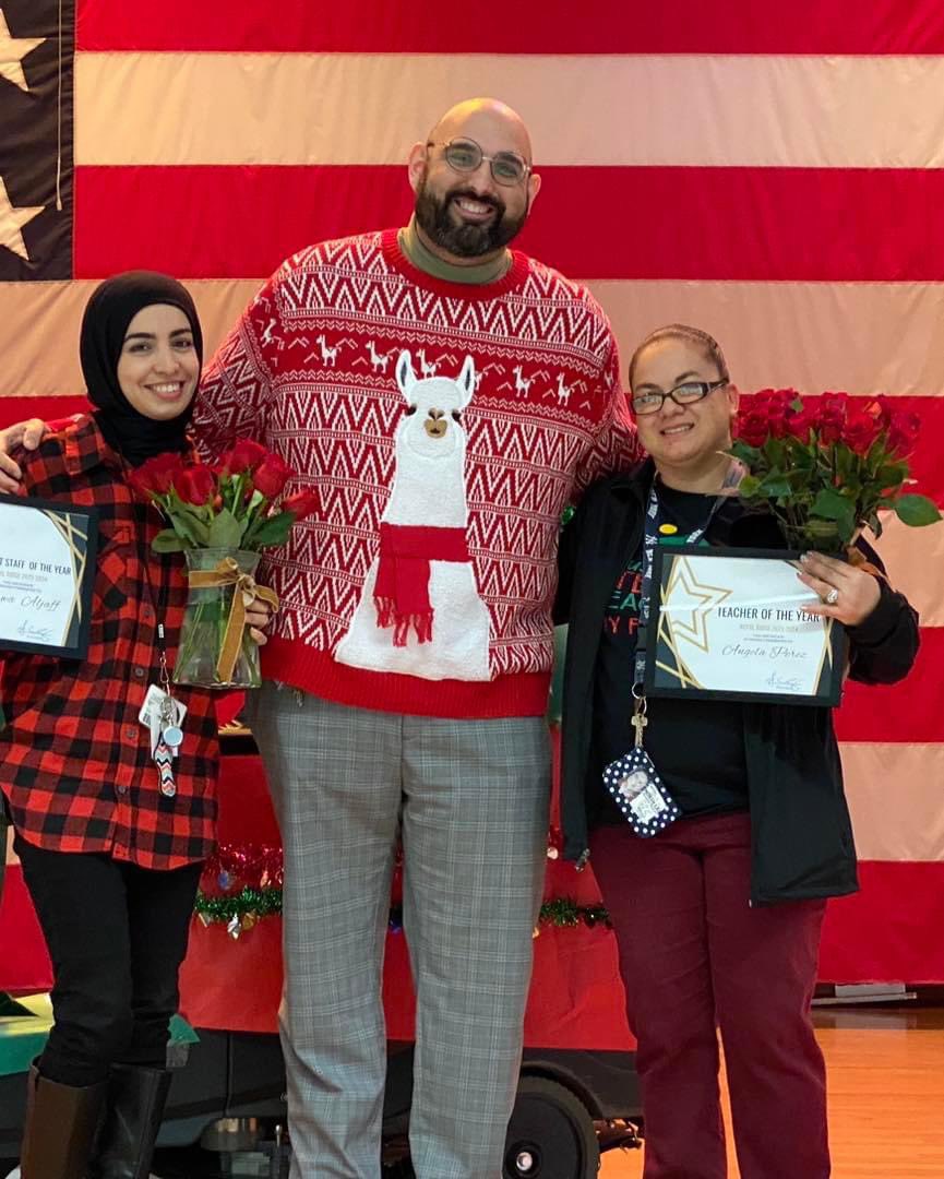 Jacob Collazo (@jcollazo86) on Twitter photo Royal Ridge 2023-2024 Support Staff of the Year is Marwa Aljaff, SpEd inclusion paraprofessional.
Teacher of the year, Angela Perez, 2nd Grade teacher. Both phenomenal educators who put #kidsfirst
<a href="/niclew12/">Dr. Nicole Lewis</a> <a href="/AmericaGRosas/">America Gonzalez-Rosas</a> Royal Ridge 2023-2024 Support Staff of the Year is Marwa Aljaff, SpEd inclusion paraprofessional.
Teacher of the year, Angela Perez, 2nd Grade teacher. Both phenomenal educators who put #kidsfirst
<a href="/niclew12/">Dr. Nicole Lewis</a> <a href="/AmericaGRosas/">America Gonzalez-Rosas</a>