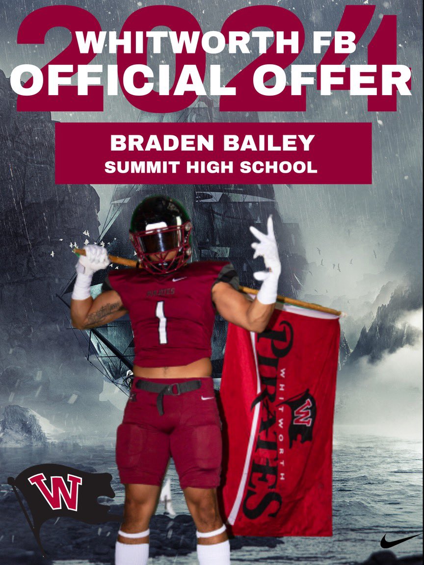 Braden Bailey (@_braden_bailey_) on Twitter photo I have received an offer from Whitworth University!! Thank you for stopping by today <a href="/duke_degaetano/">Duke DeGaetano</a>. <a href="/Summitstorm_FB/">Summit Storm Football</a> <a href="/BrandonHuffman/">Brandon Huffman</a> <a href="/PrepRedzoneOR/">Prep Redzone Oregon</a> <a href="/ByBrianRathbone/">Brian Rathbone</a> <a href="/WhitworthFB/">Whitworth FB</a> I have received an offer from Whitworth University!! Thank you for stopping by today <a href="/duke_degaetano/">Duke DeGaetano</a>. <a href="/Summitstorm_FB/">Summit Storm Football</a> <a href="/BrandonHuffman/">Brandon Huffman</a> <a href="/PrepRedzoneOR/">Prep Redzone Oregon</a> <a href="/ByBrianRathbone/">Brian Rathbone</a> <a href="/WhitworthFB/">Whitworth FB</a>