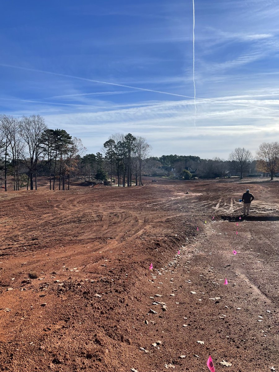First round of staking irrigation at The Peninsula Club