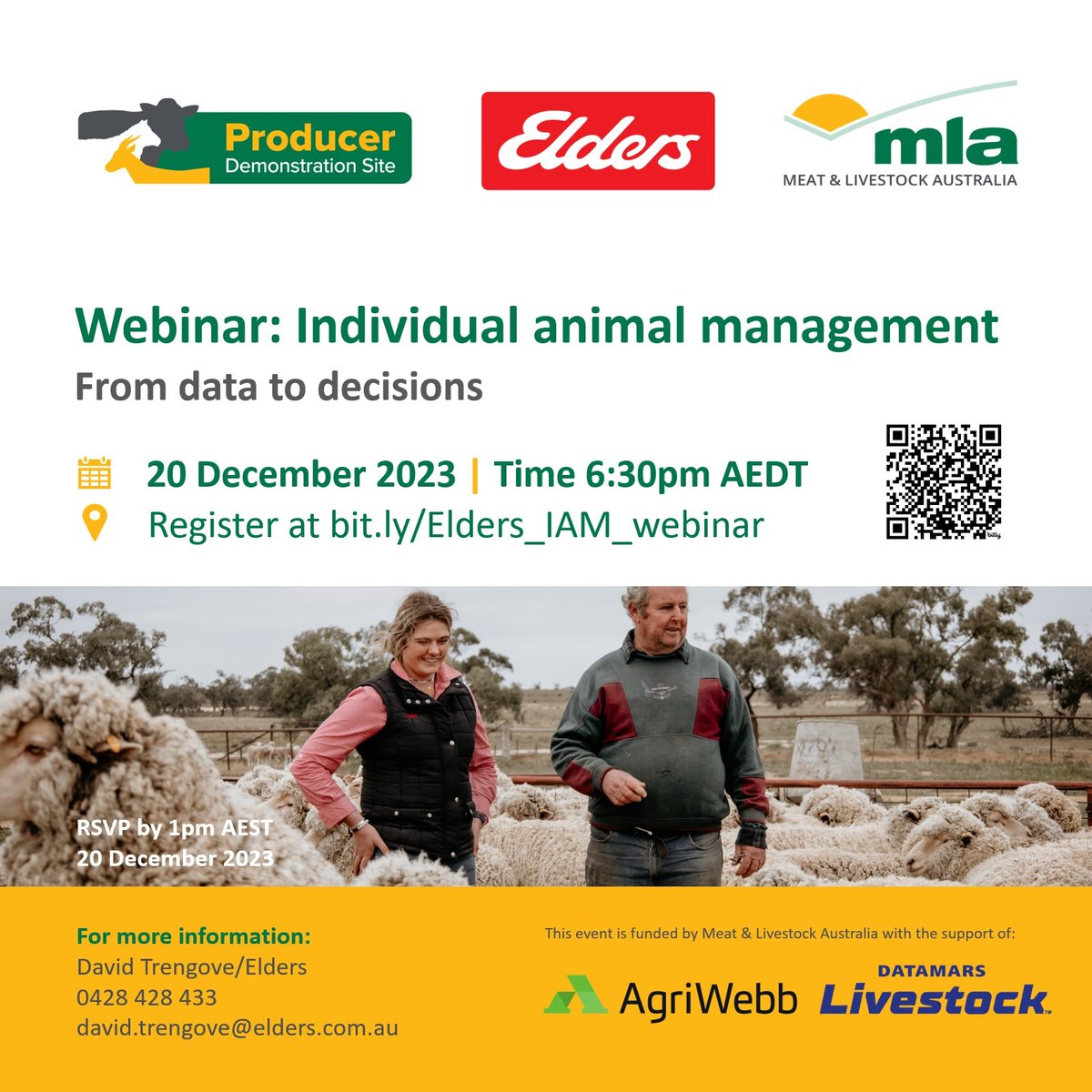 You’re invited to join us for this upcoming webinar to hear about the latest in AgTech and how producers can achieve productivity, profitability, and sustainability outcomes by using individual animal data to drive decision-making. 

Register here: eventbrite.com/e/individual-a…