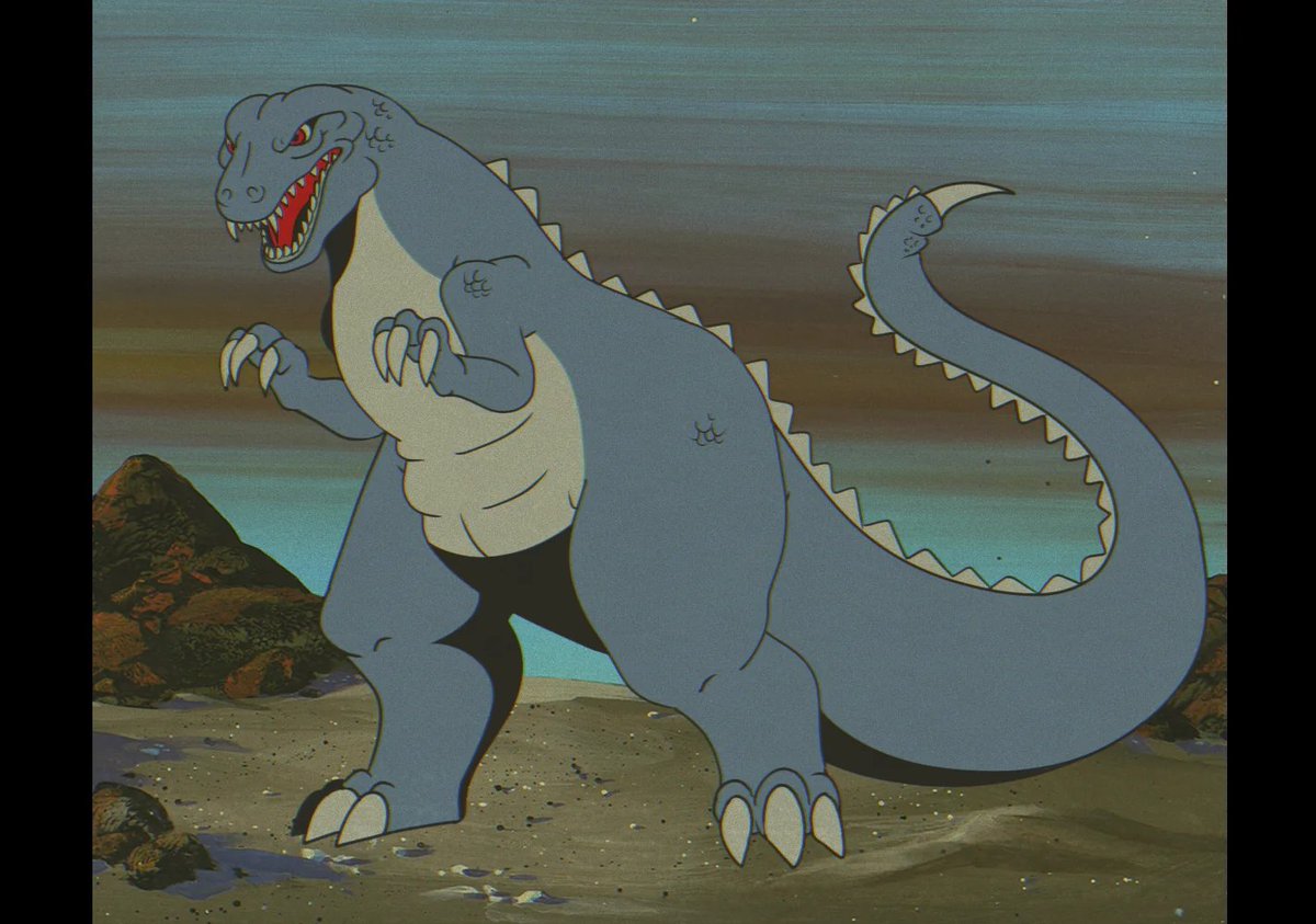 Has anyone tried to stylize Toho monsters in the Hanna Barbera show style?  like this Gorosaurus by (https://t.co/DO4UTyqXpZ)