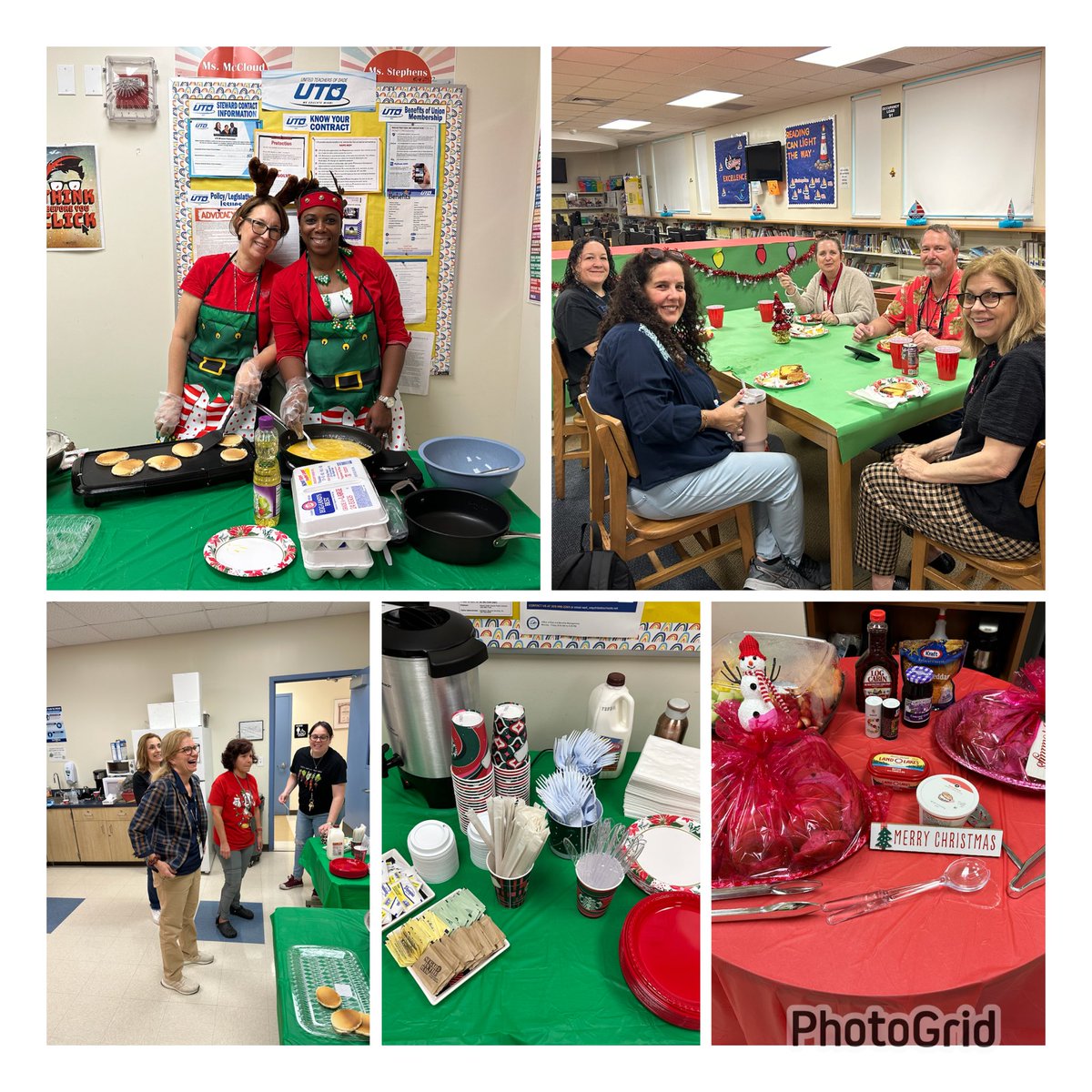 Enjoying the holiday season! CML’s administrators showed their appreciation to staff by providing and cooking breakfast! @alexsantoyo75 @YeseniaAponte05 @MDCPSNorth